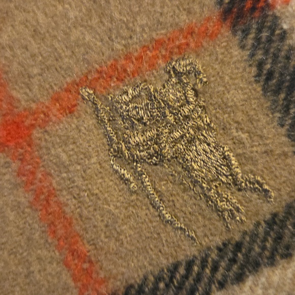 Burberry 100% Lambs Wool Made In Scotland Classic Tan Plaid Men's/weman's Scarf - Picture 6 of 11